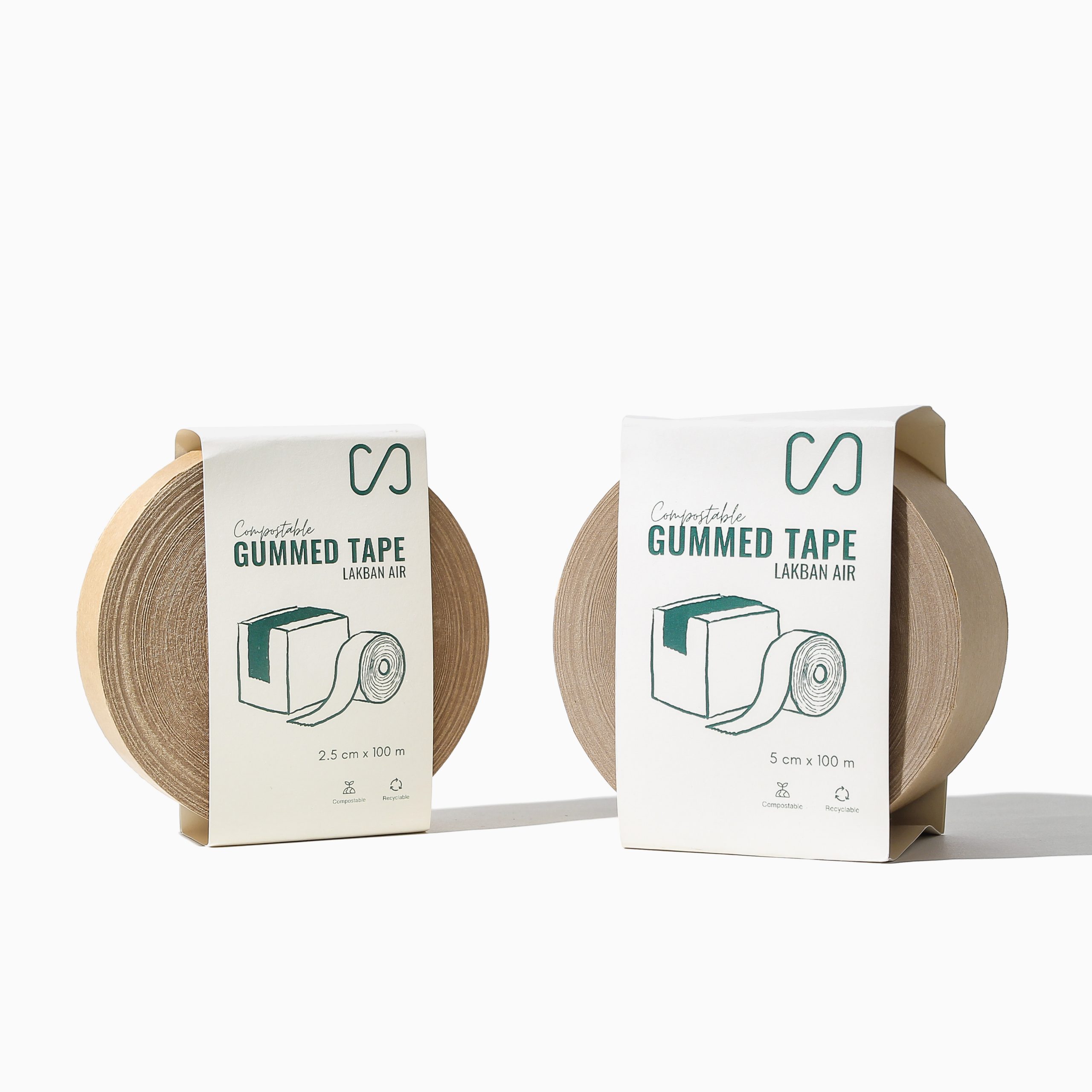  Selotip Kertas  Lakban Air Compostable Gummed Tape 