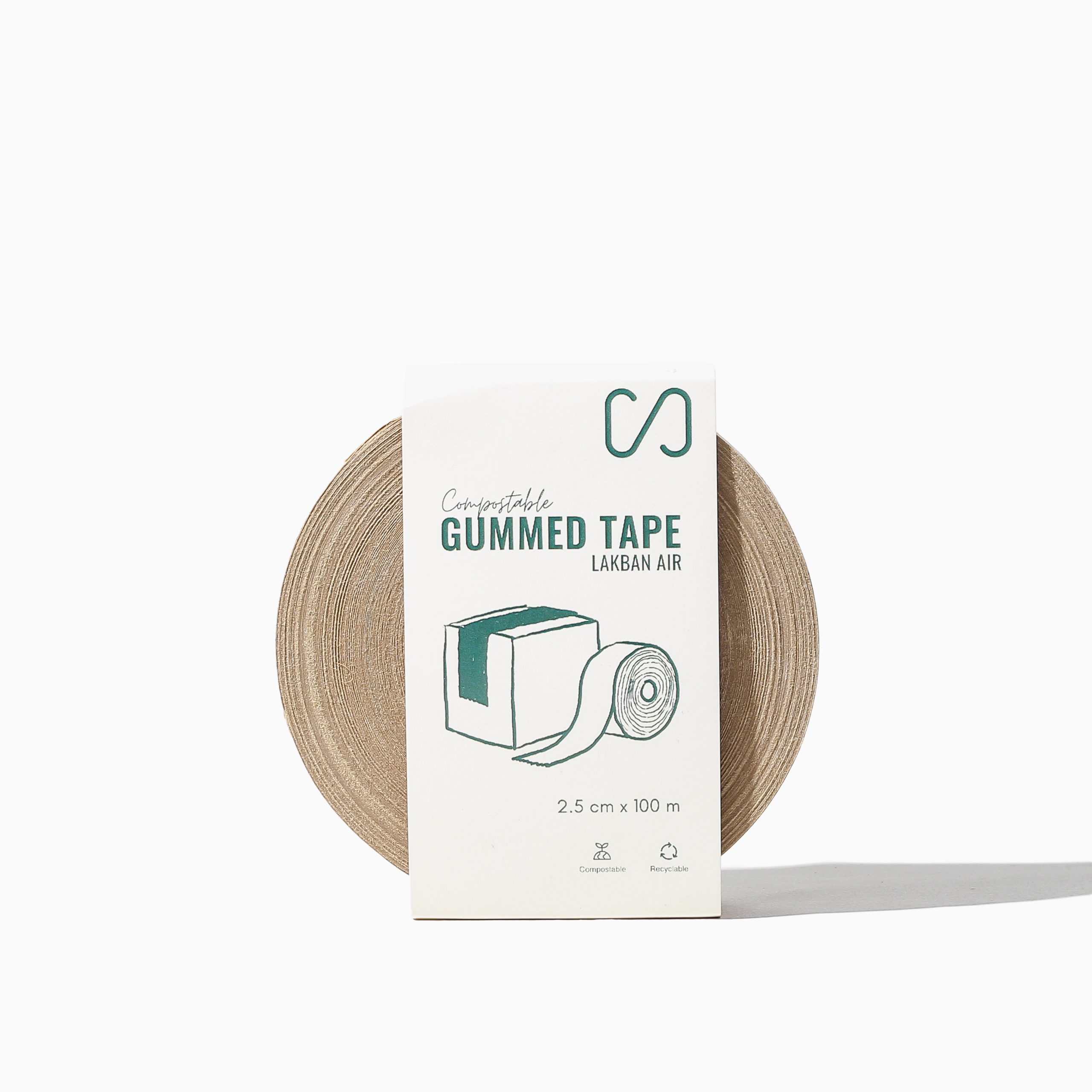  Selotip Kertas  Lakban Air Compostable Gummed Tape 