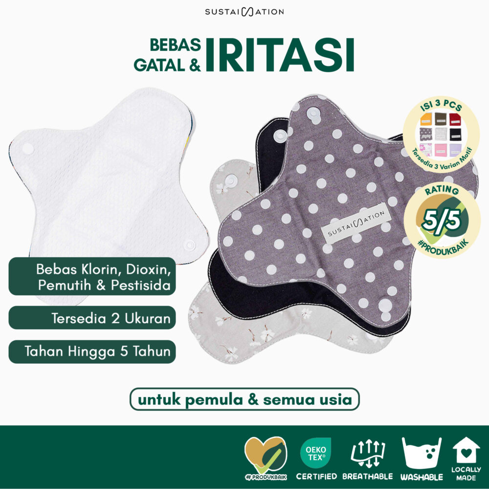 Pantyliner Kain Pakai Ulang - Reusable Pantyliner