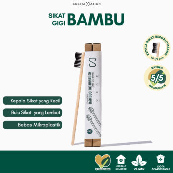 Sikat Gigi Bambu Ramah Lingkungan - Bamboo Toothbrush