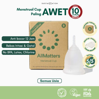 Organicup Menstrual Cup  | Untuk Pemula & Semua Usia | Bebas Ruam & Iritasi | Official Stockist Indonesia