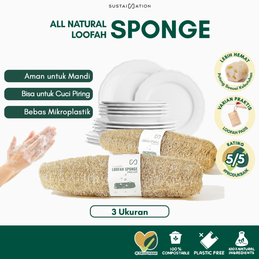 Loofah Sponge Alami Ramah Lingkungan
