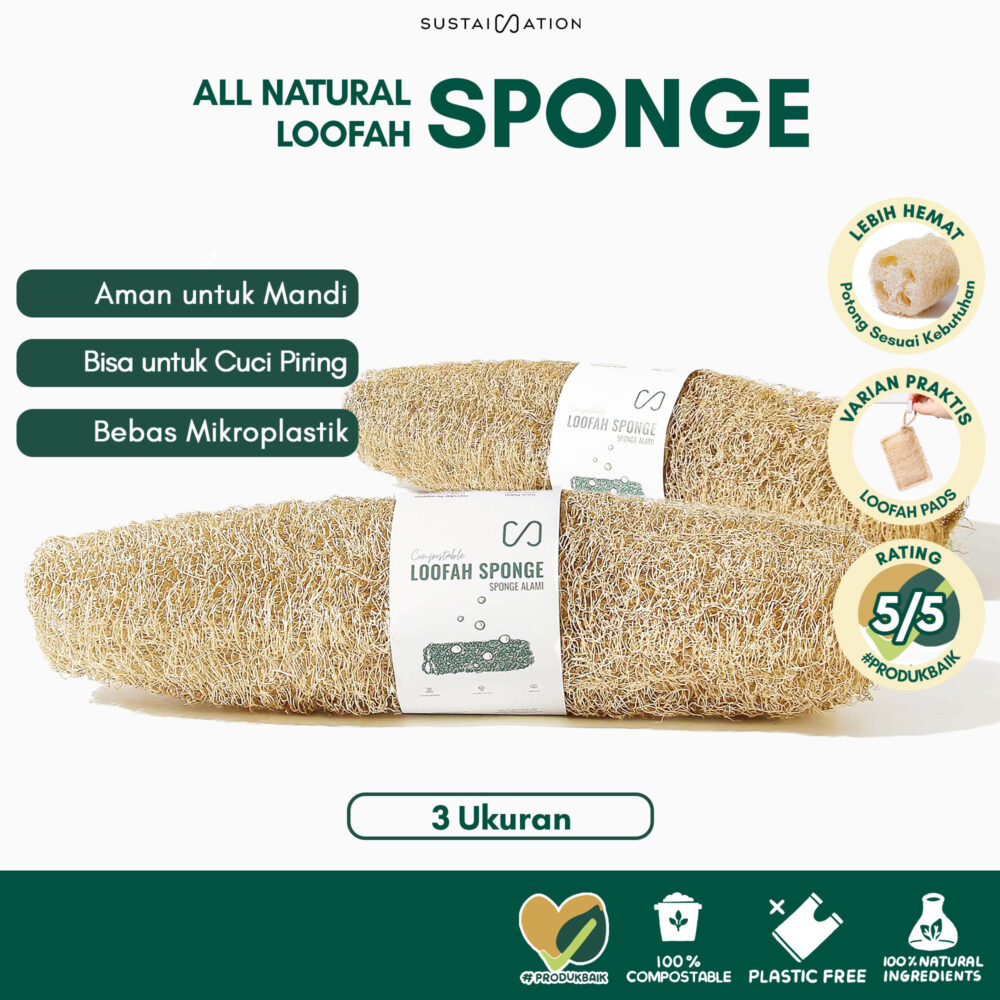 Loofah Sponge Alami Ramah Lingkungan