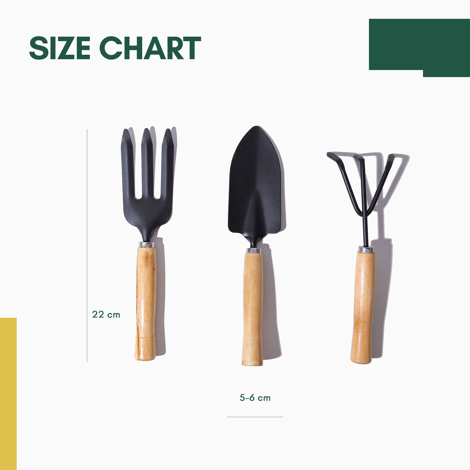 Peralatan Berkebun Lengkap Paket 3 Sekop (22 x 6 cm) - Image 4