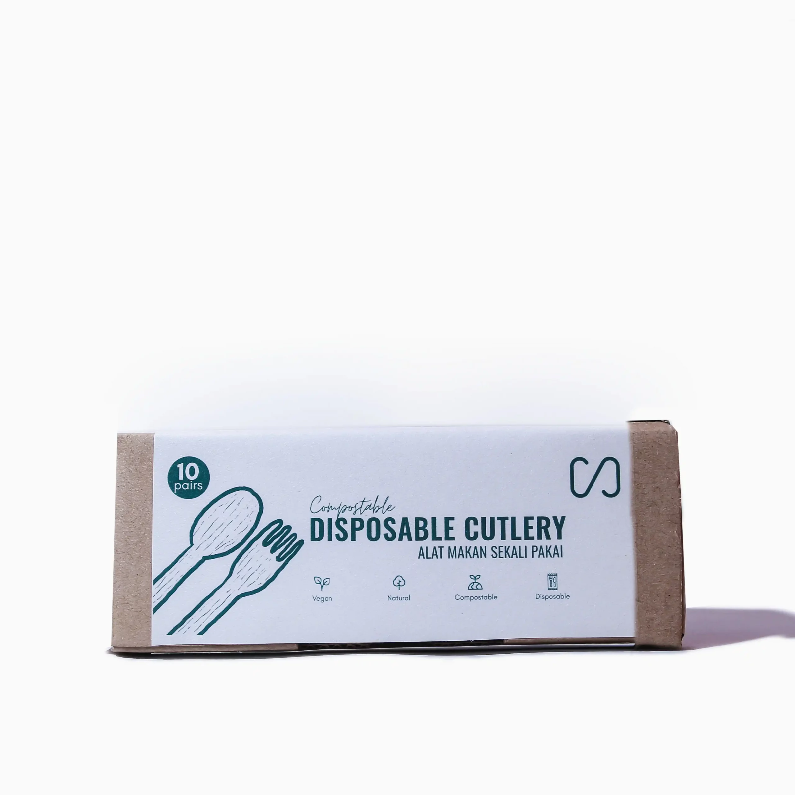 Disposable 17 Alat Makan Sendok-Garpu Kayu