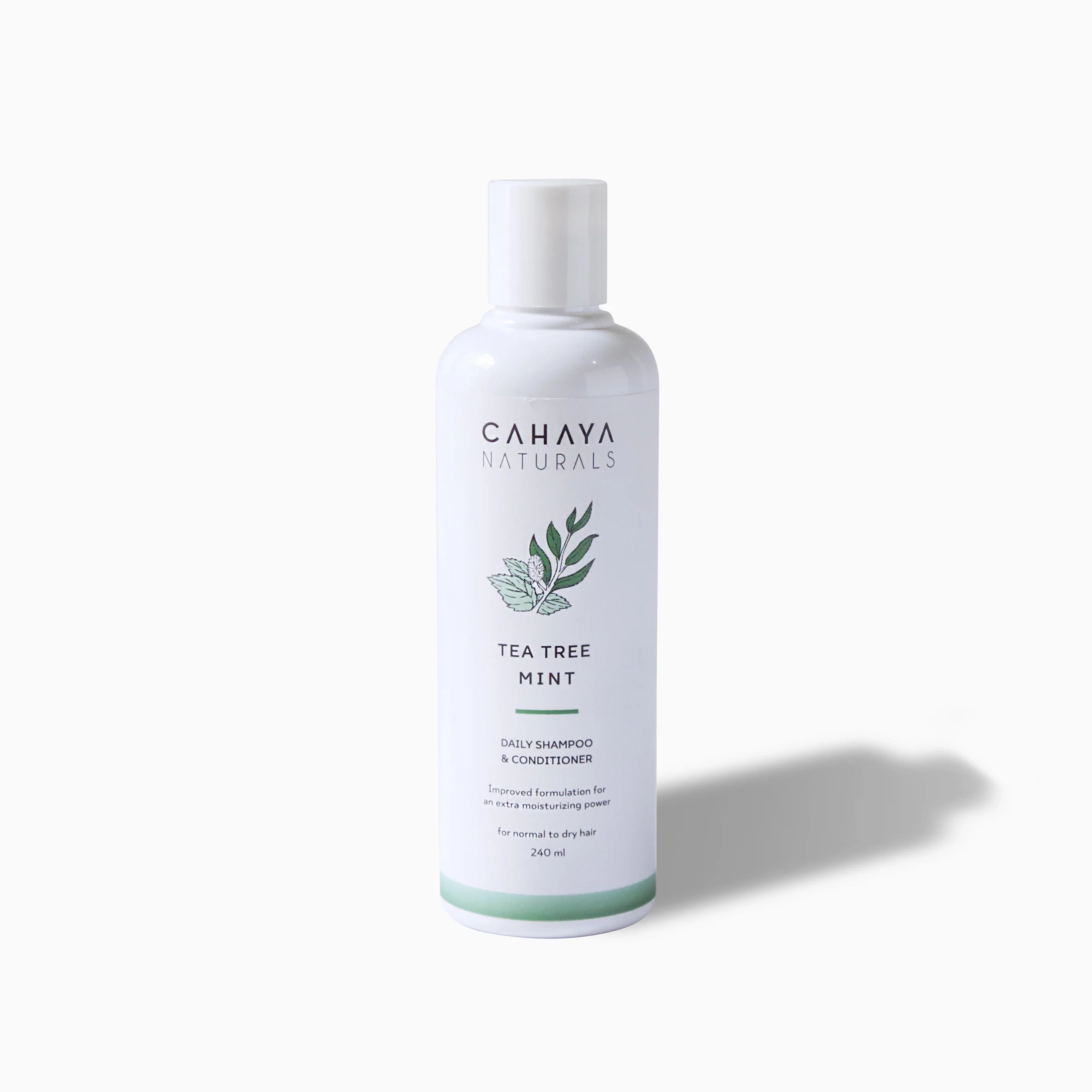 07a-Tea Tree Mint - Daily Shampoo _ Conditioner 225 ml Cahaya Naturals Tea Tree Mint