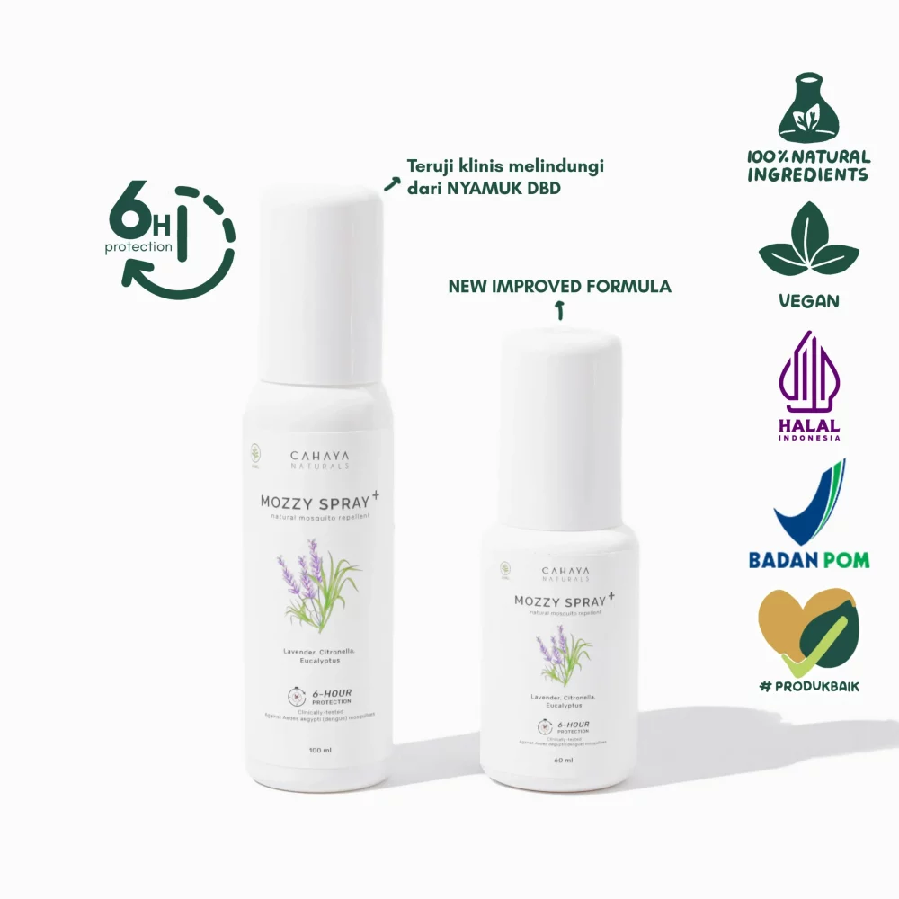 Cahaya Naturals Mozzy Spray (Natural Mosquito Repellent) - Spray Anti Nyamuk Alami