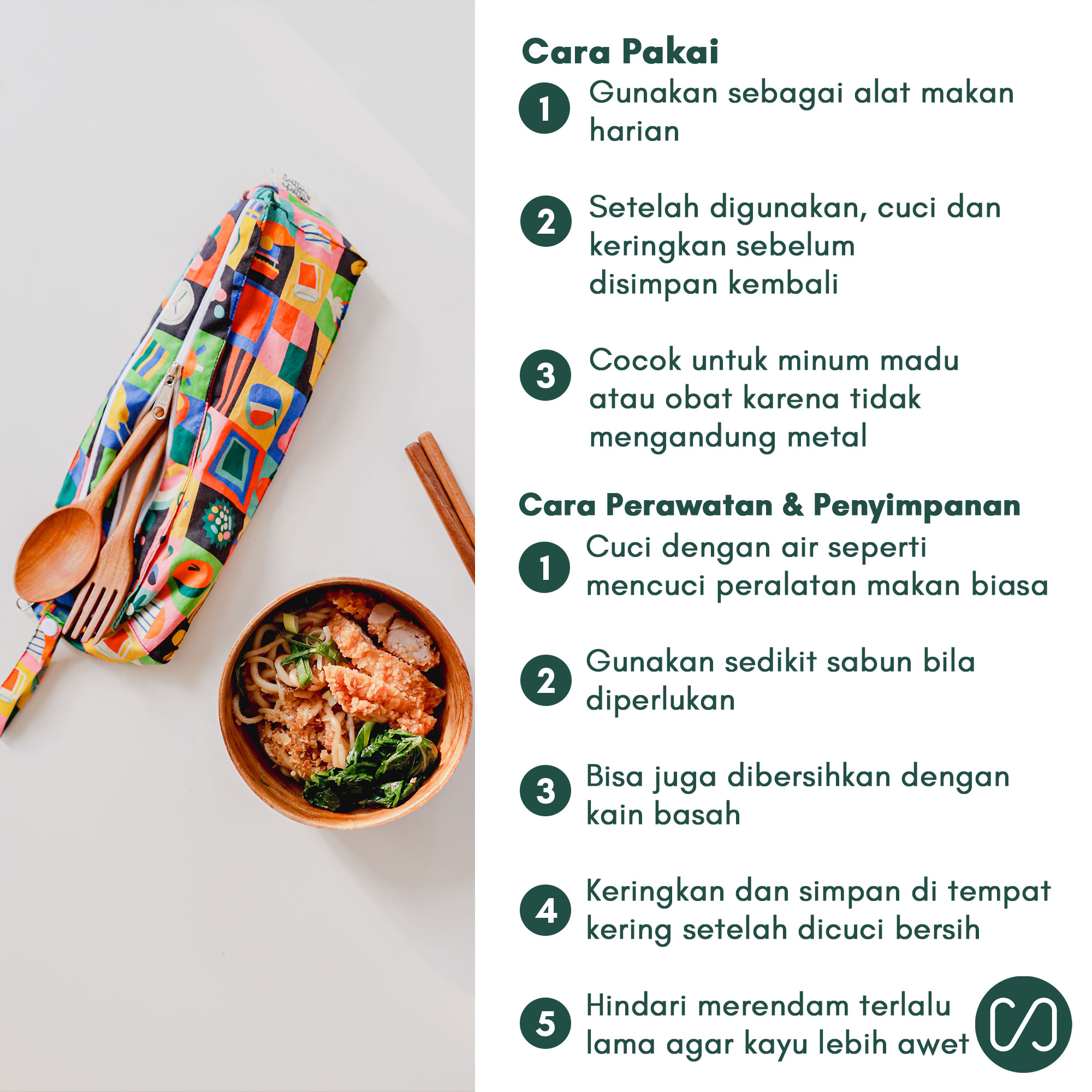 Sustaination Alat Makan Upcycle Sendok Garpu 20cm - Image 5