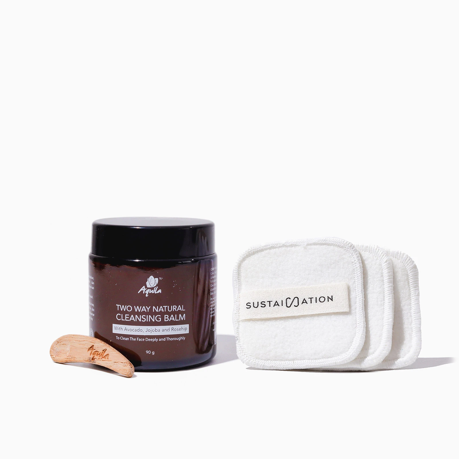 Bundle Aquila Cotton Pad Aquila Two Way Cleansing Balm