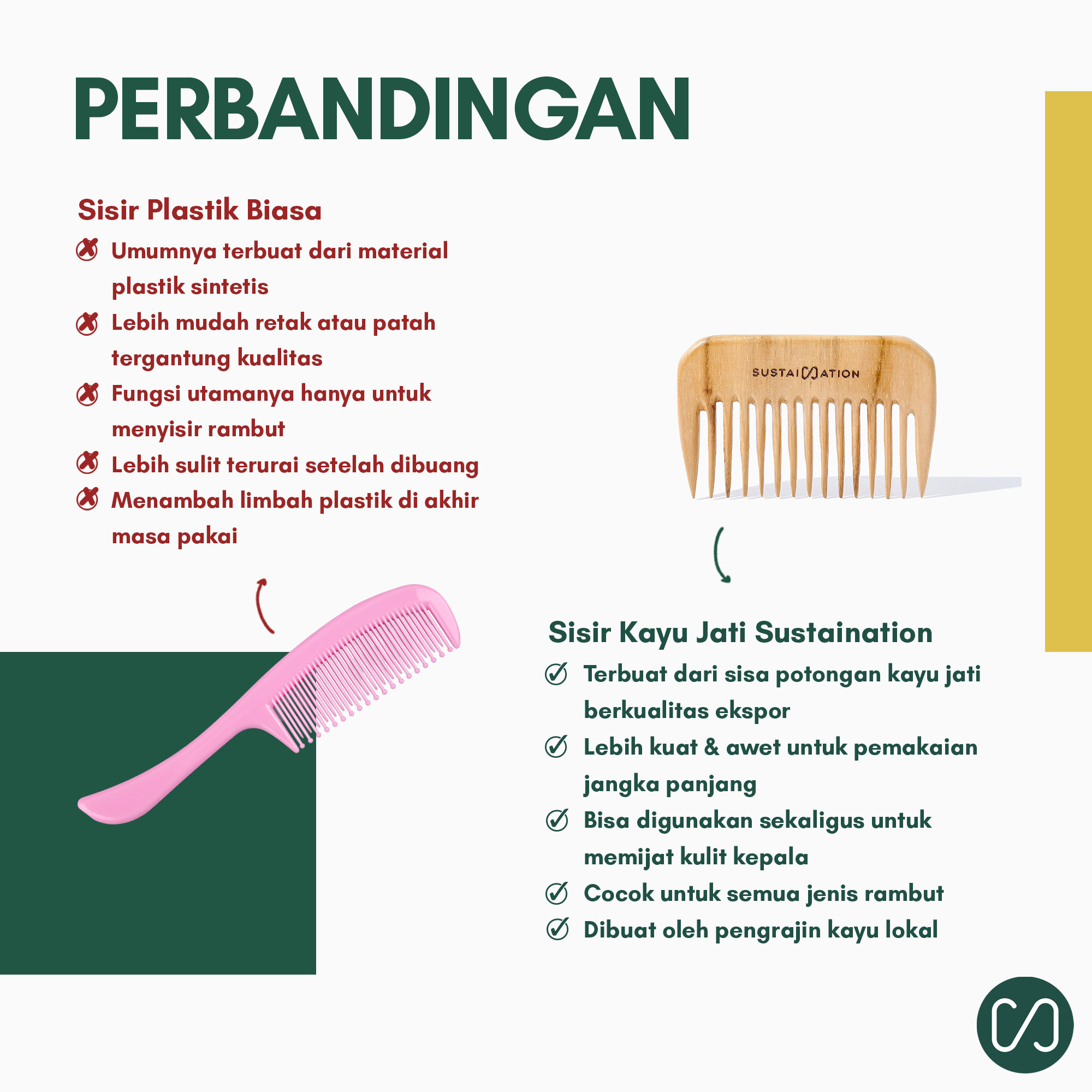 Sisir Kayu Jati Sustaination - Image 3