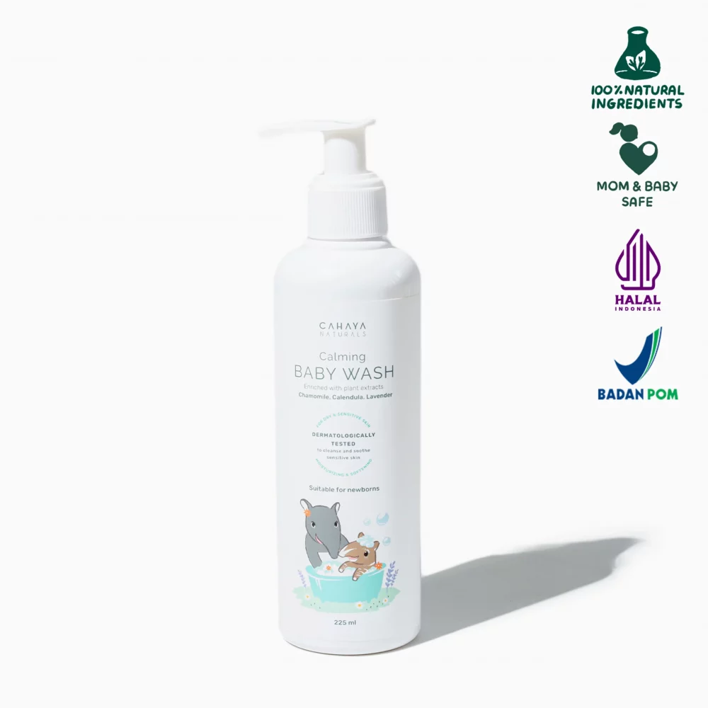 Cahaya Naturals Calming Baby Wash 225 ml - Sabun Mandi Bayi