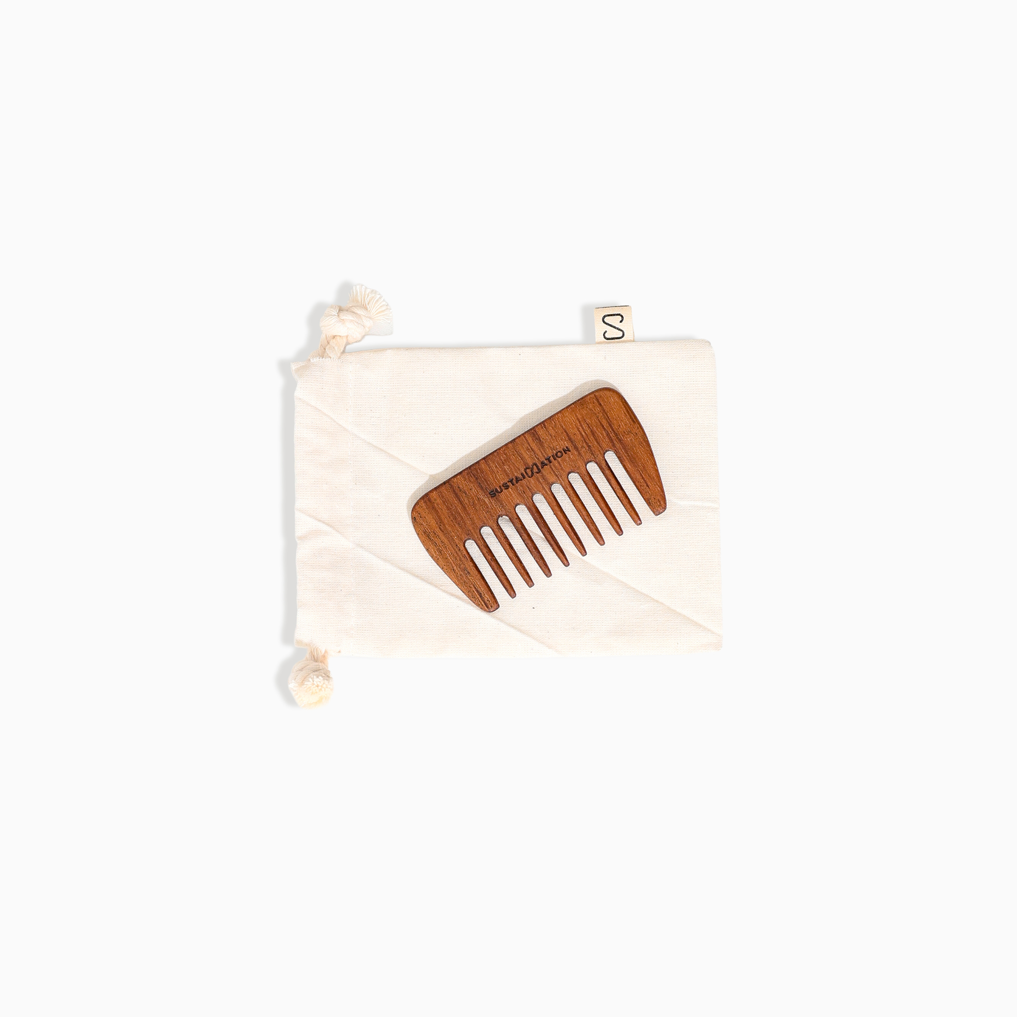 Sustaination Sisir Kayu Jati 100% Lokal | Pilihan Ukuran 8 & 12 cm - Image 7