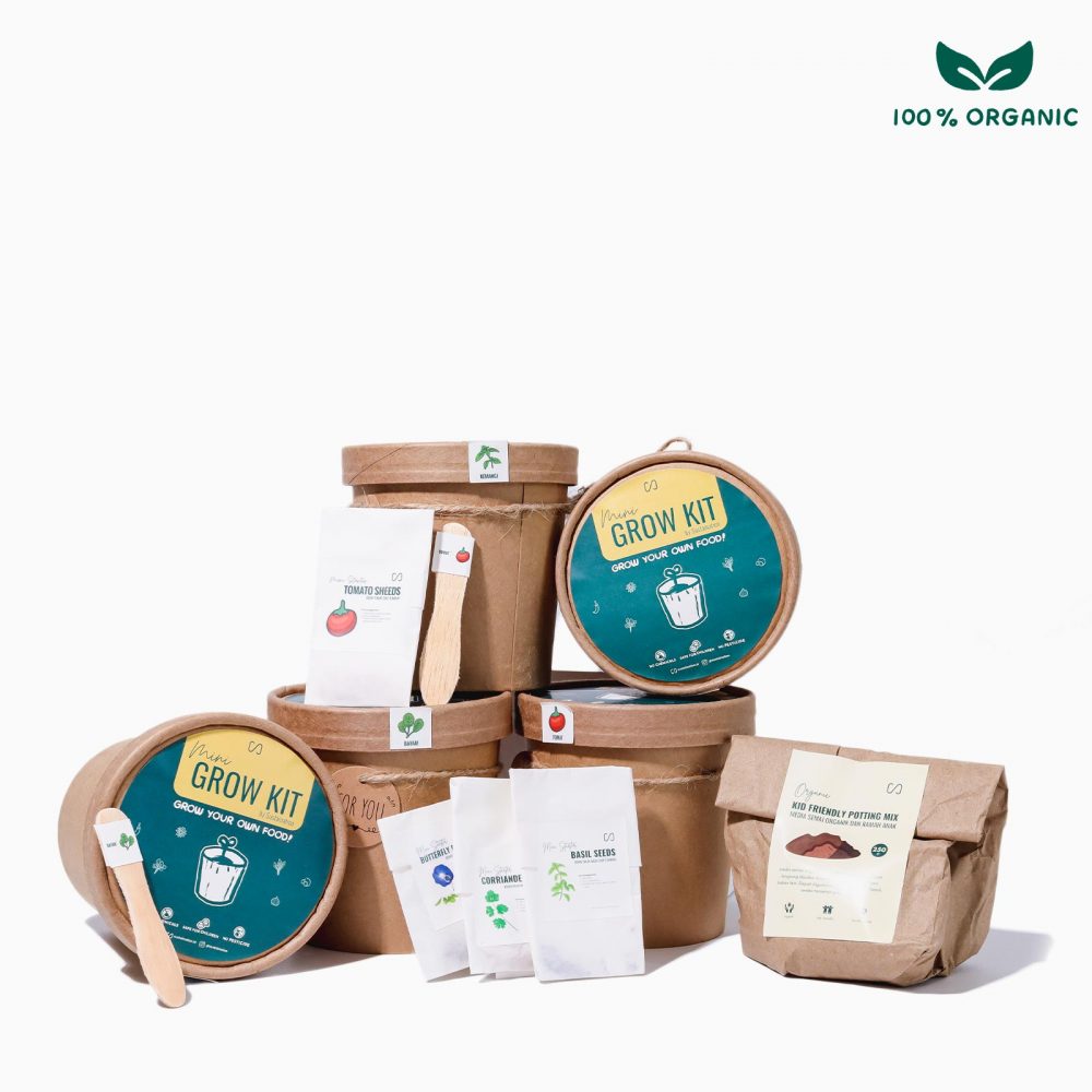 Sustaination Mini Grow Kit - Paket Berkebun Organik Lengkap