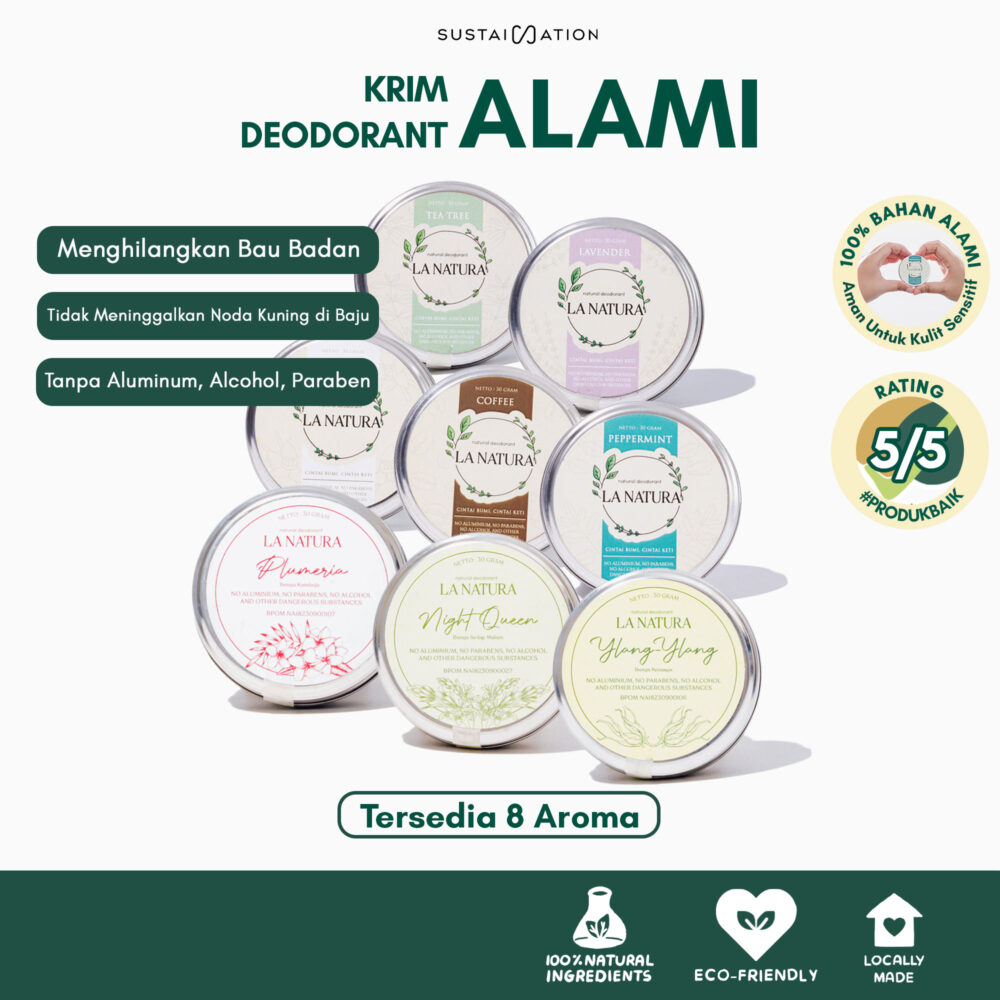 LA NATURA Deo Balm - Deodorant Balm Alami Untuk Perawatan Kulit Ketiak