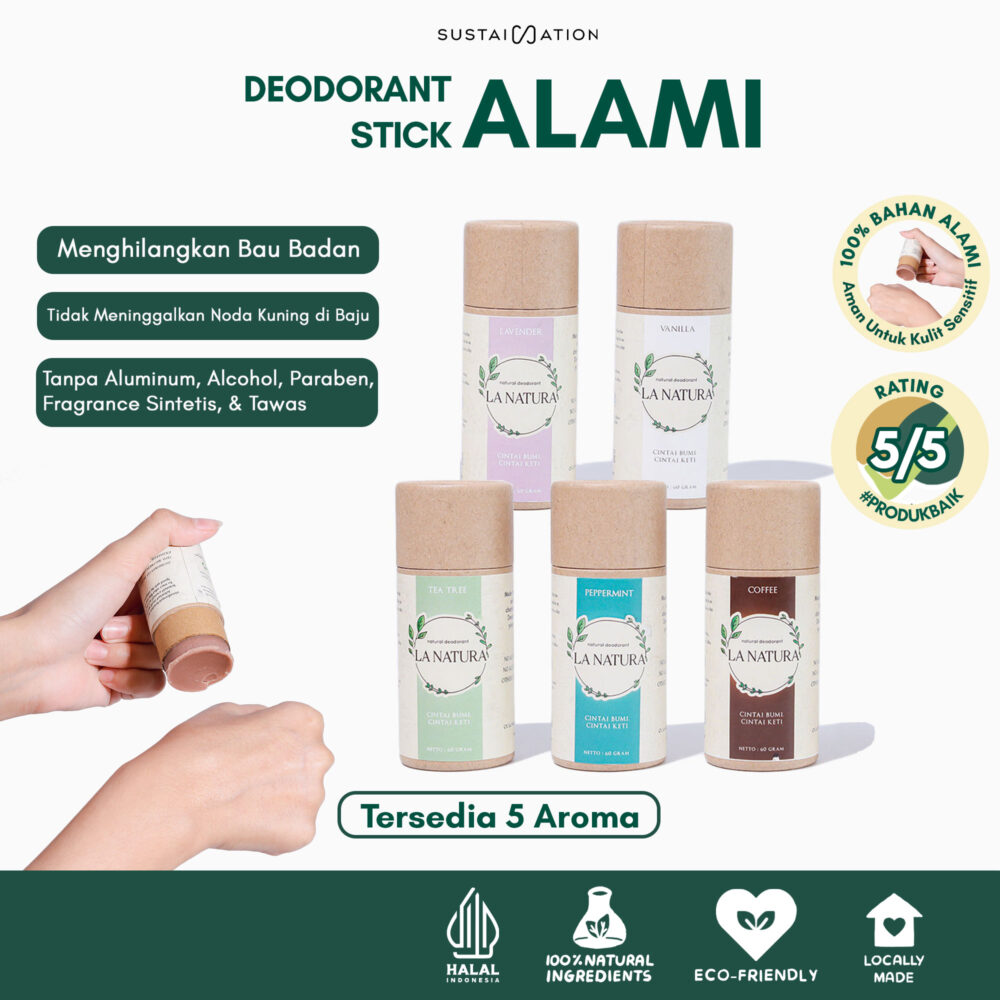 LA NATURA Deo Stick - Deodorant Stick Untuk Perawatan Kulit Ketiak