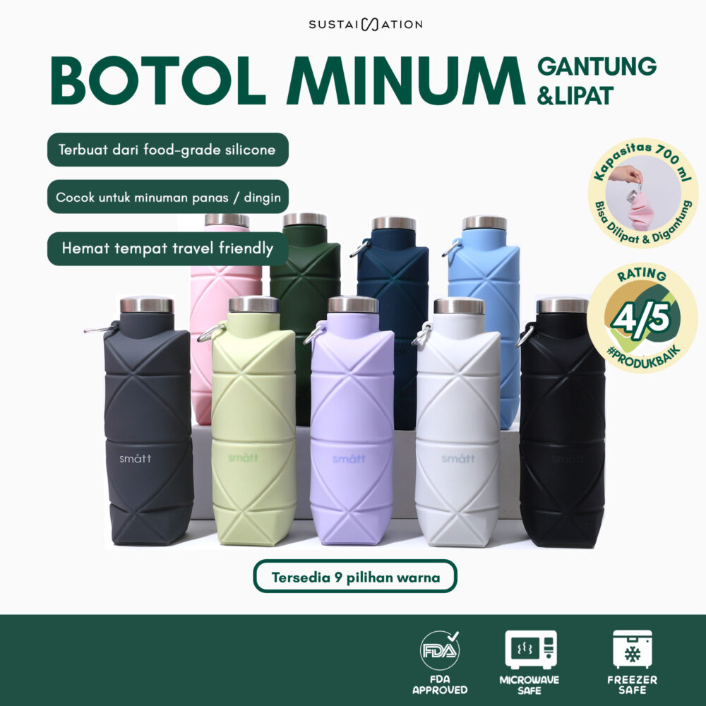 Smatt Origami Bottle - Botol Minum Lipat Tahan Panas & Dingin