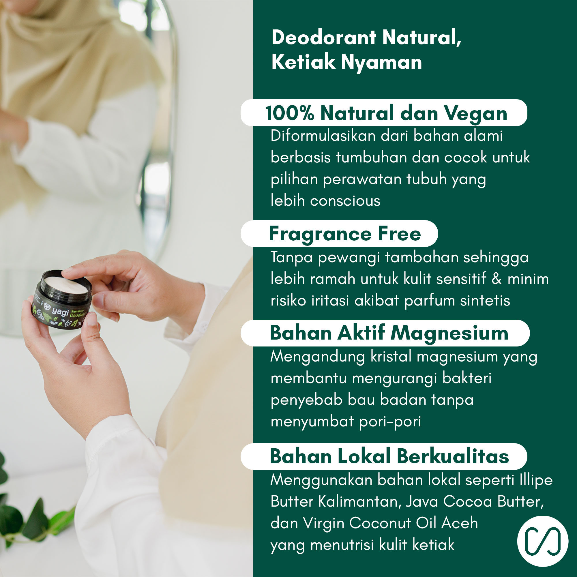 Yagi Forest Skincare Signature Deodorant 30gr - Image 2