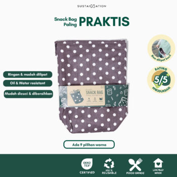 Sustaination Reusable Snack Bag - Kantung Jajanan Pakai Ulang