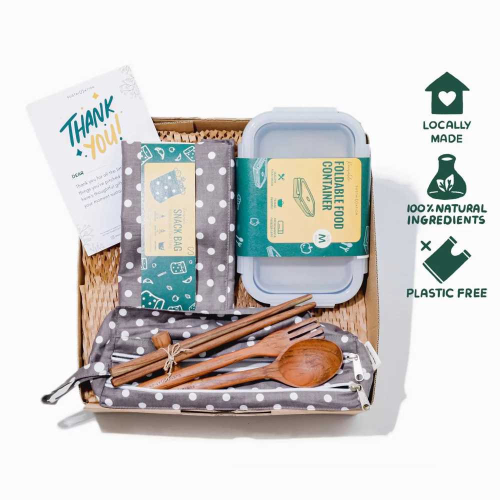 Sustaination Hampers Ramah Lingkungan Set Perlengkapan Bekal (6pcs)