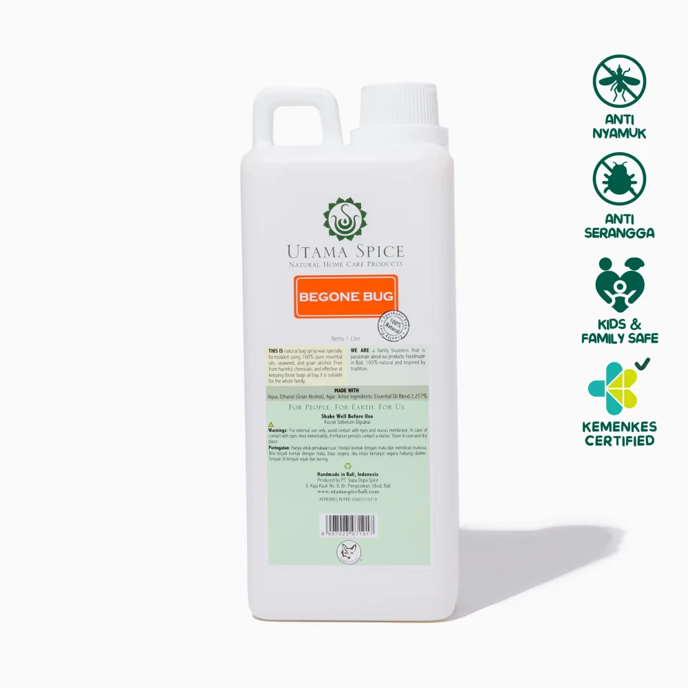 Utama Spice Begone Bug Spray - Spray Anti Nyamuk & Serangga Refill 1 Liter