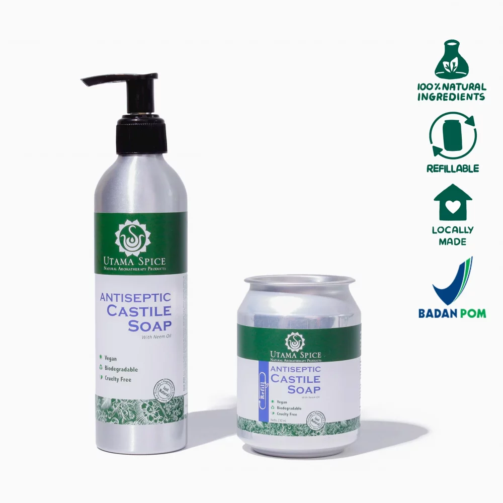 Utama Spice Antiseptic Castille Soap - Sabun Natural Anti Kuman dan Bakteri 230 ml