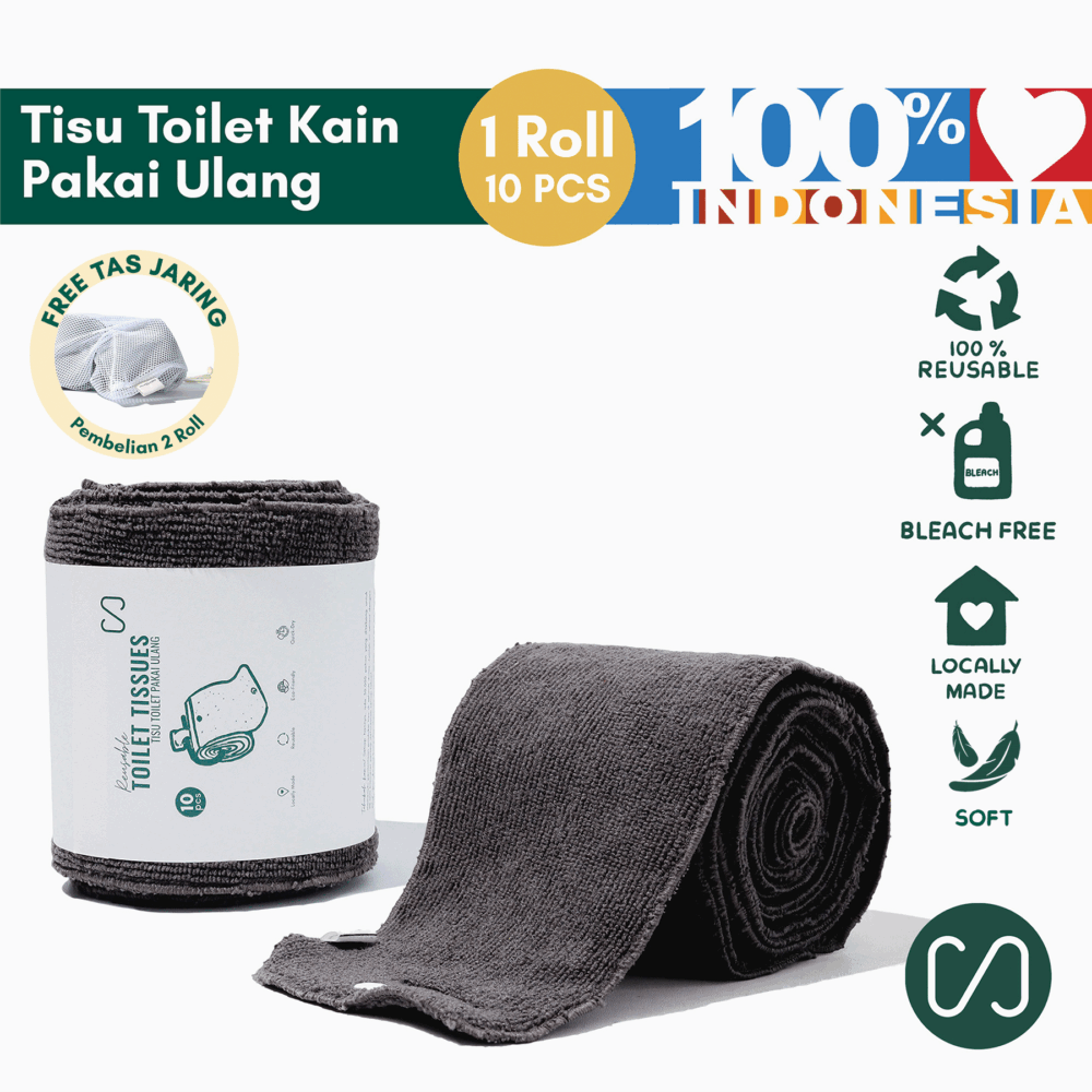 Sustaination Tisu Toilet Kain Pakai Ulang Ramah Lingkungan