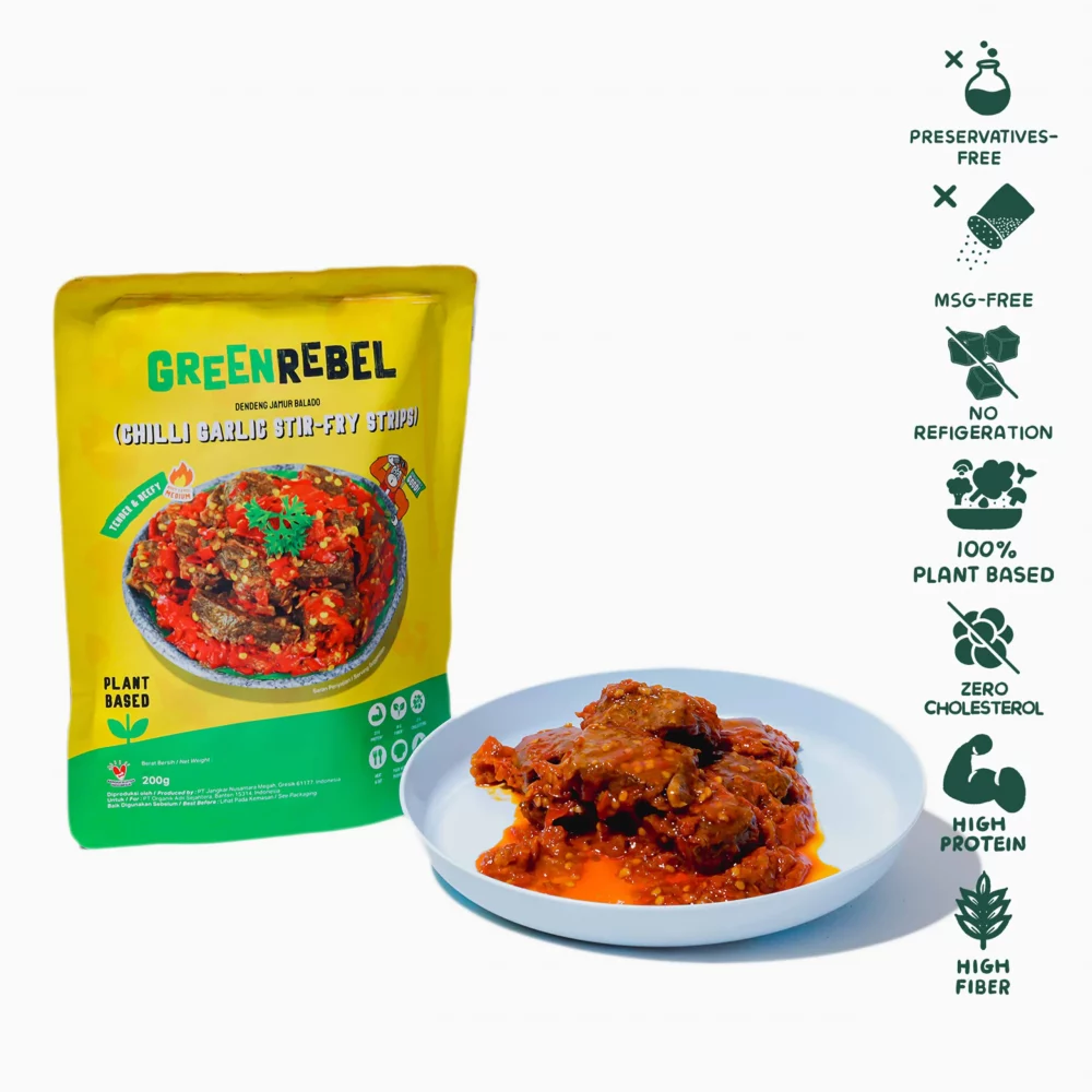 Dendeng Balado Siap Saji Green Rebel 100% Vegan