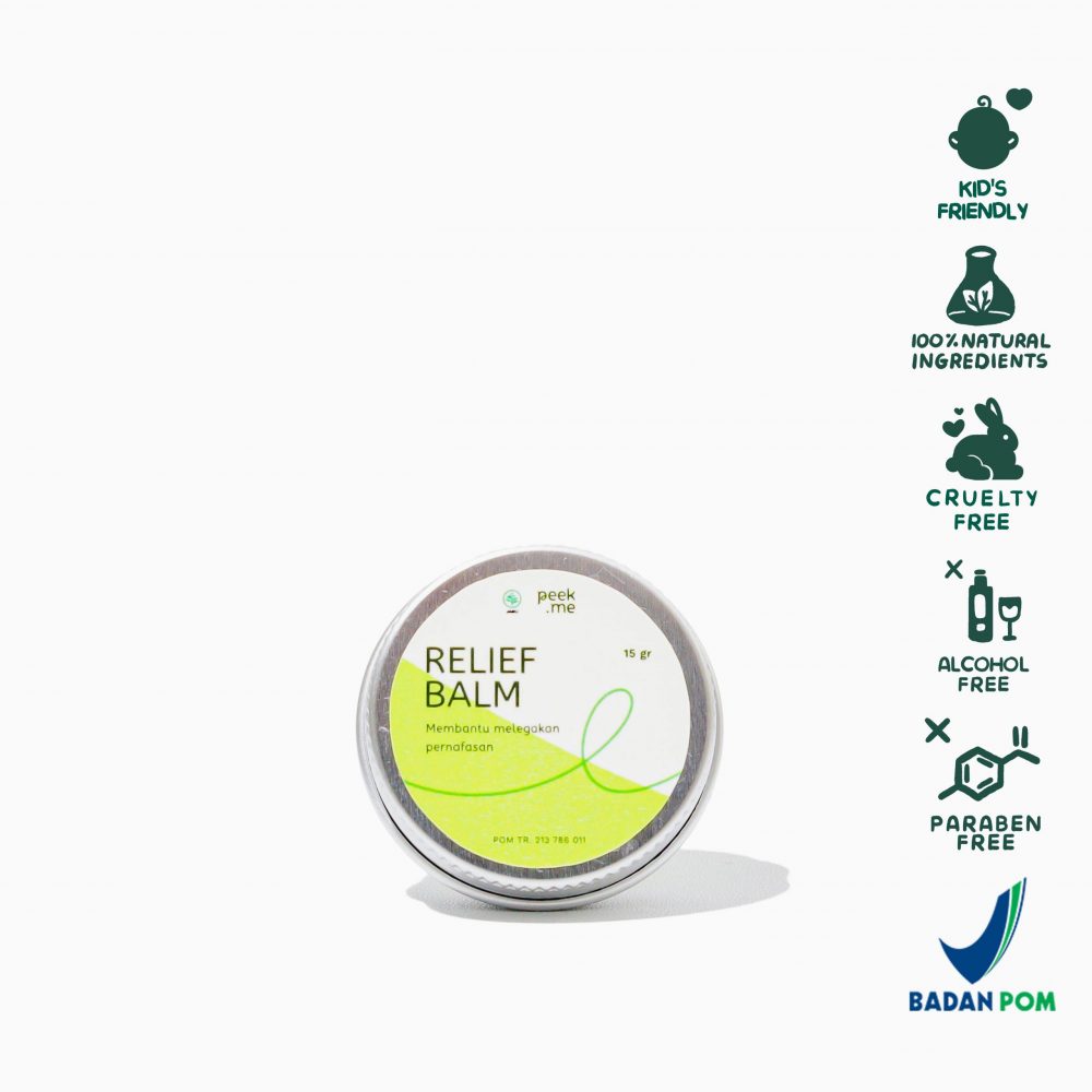 Kids Balsam Relief Balm Peek Me Naturals Balsam Batuk Pilek Alami (15gr)
