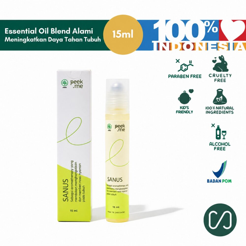 PEEK ME Sanus (Immuno) Roll On 15 ml - Minyak Aromaterapi Alami Praktis