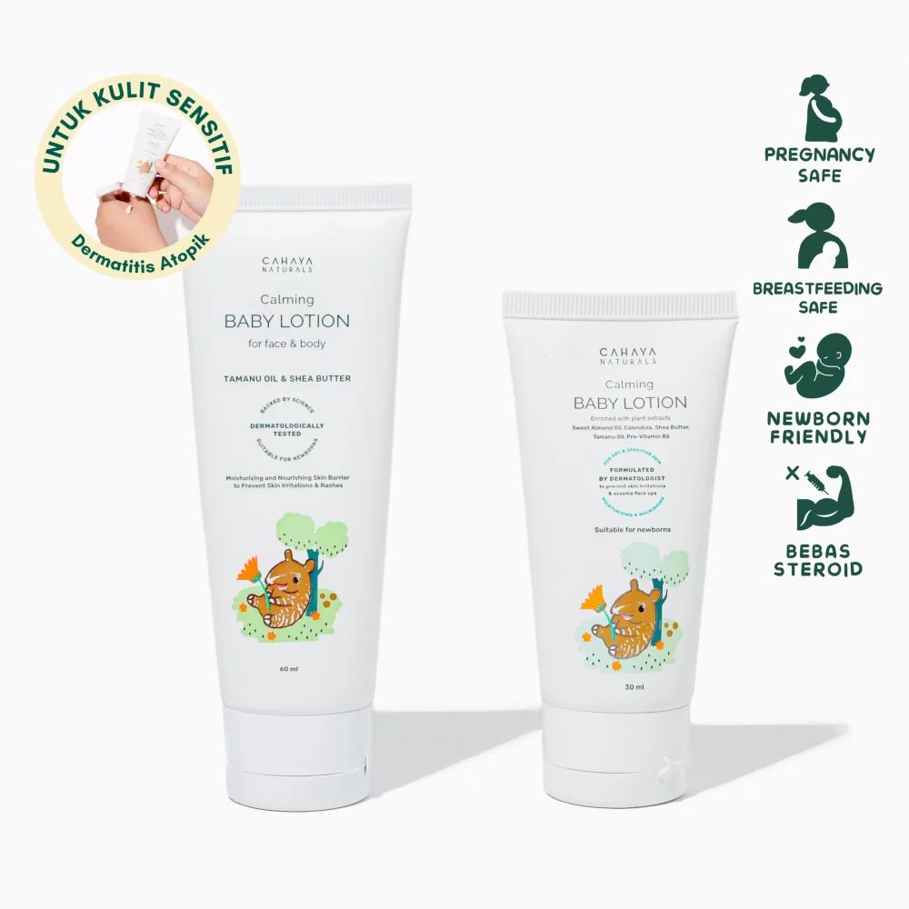 Calming Baby Lotion Cahaya Naturals Kulit Sensitif & Eczema 30/60ml