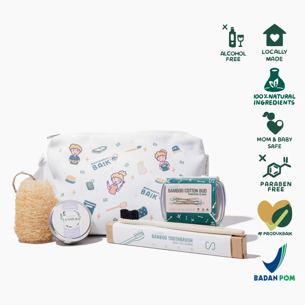 Bundle La Natura x Sustaination Natural Deodoran Travel Kit Giftset (6pcs)