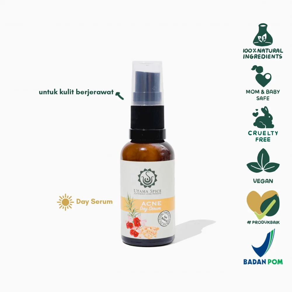 Utama Spice Natural Acne Day Serum - Serum Wajah Alami Kulit Berjerawat 30 ml
