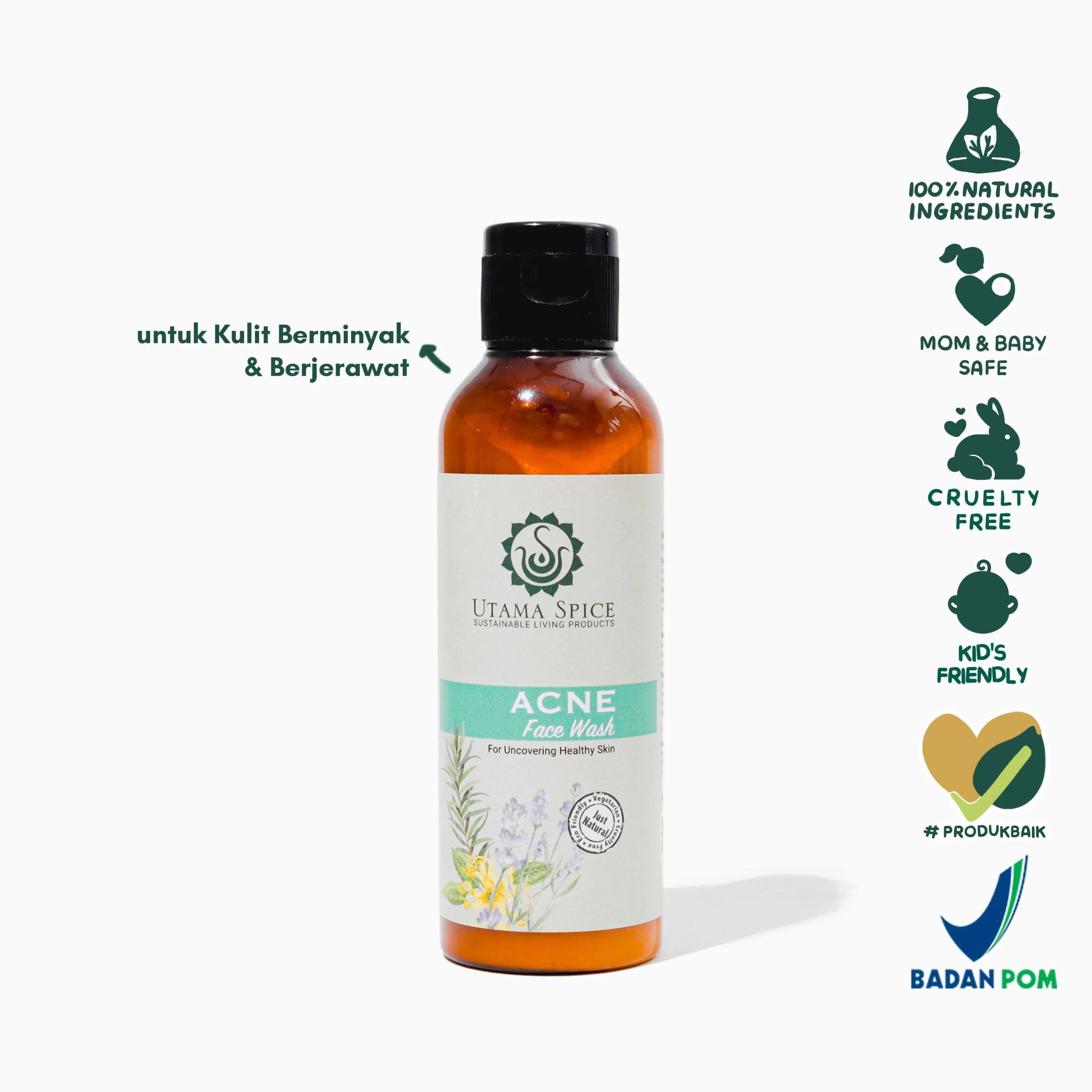 Utama Spice Acne Facial Wash Cover