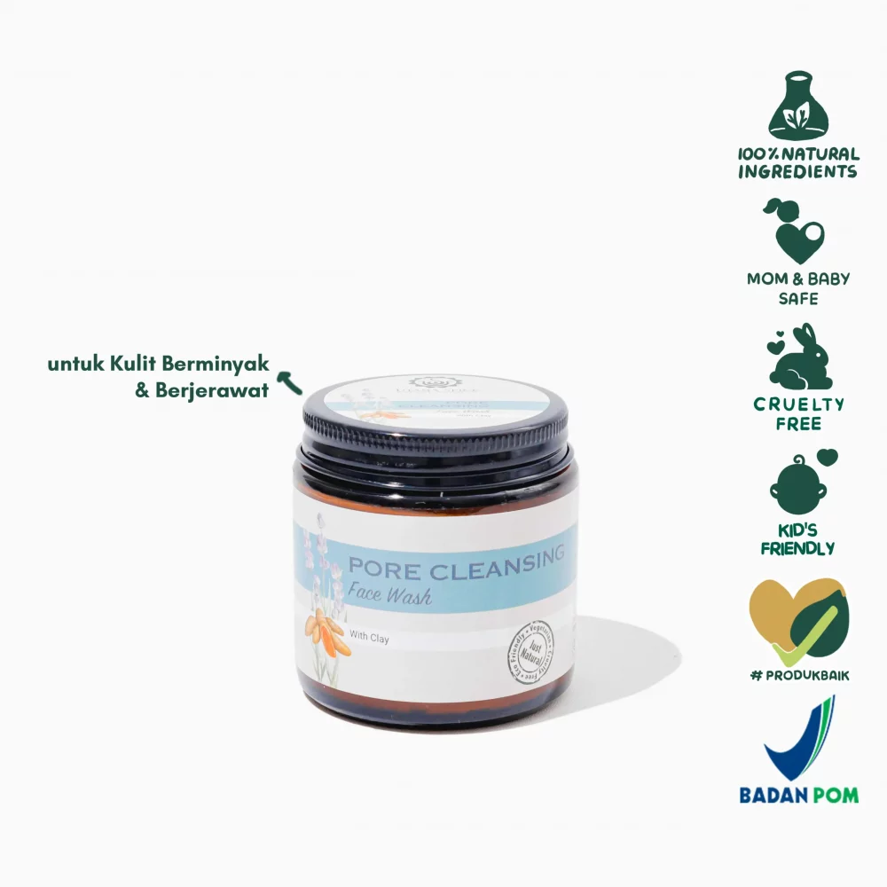 Utama Spice Natural Pore Cleansing Facial Wash - Sabun Pembersih Wajah Alami 100ml