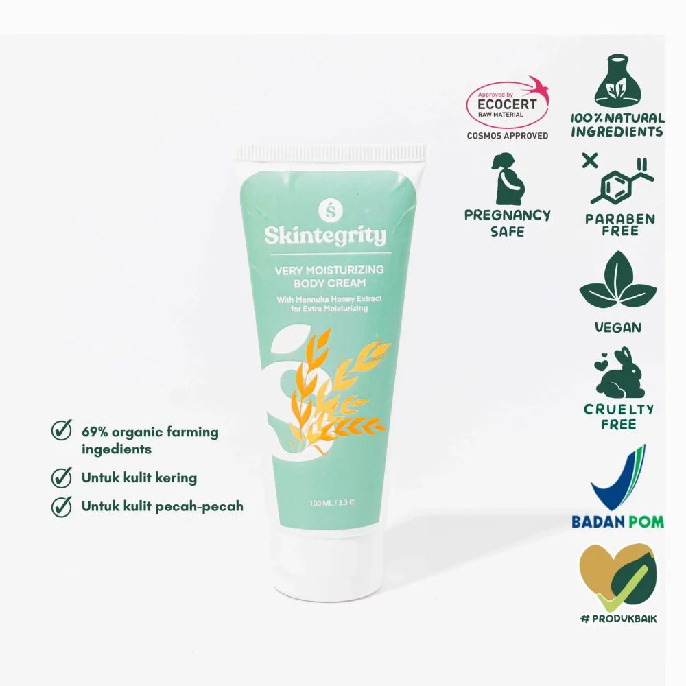 Skintegrity Natural Very Moisturizing Body Cream | Lotion Pelembab Kulit Alami 100gr