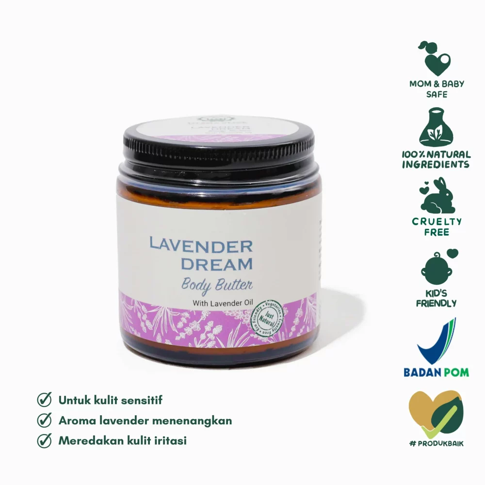 Utama Spice Lavender Dream Body Butter 100gr - Pelembab Kulit Sensitif
