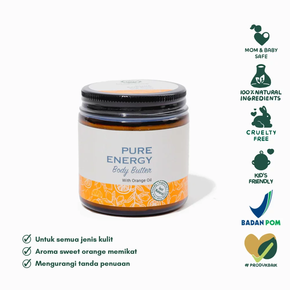 Utama Spice Pure Energy Body Butter 100gr - Pelembab Kulit Kering