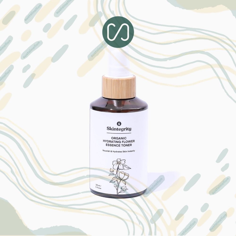 Skintegrity Organic Hydrating Flower Essence Toner 150ml Wajah Pelembab & Mencerahkan Wajah