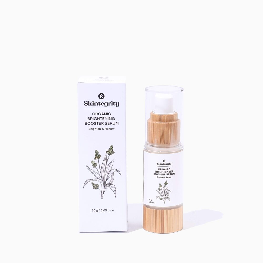 Skintegrity Organic Brightening Booster Serum 70% Organic 30ml Untuk Meratakan Warna Kulit dan Memperbaiki Skin Barrier