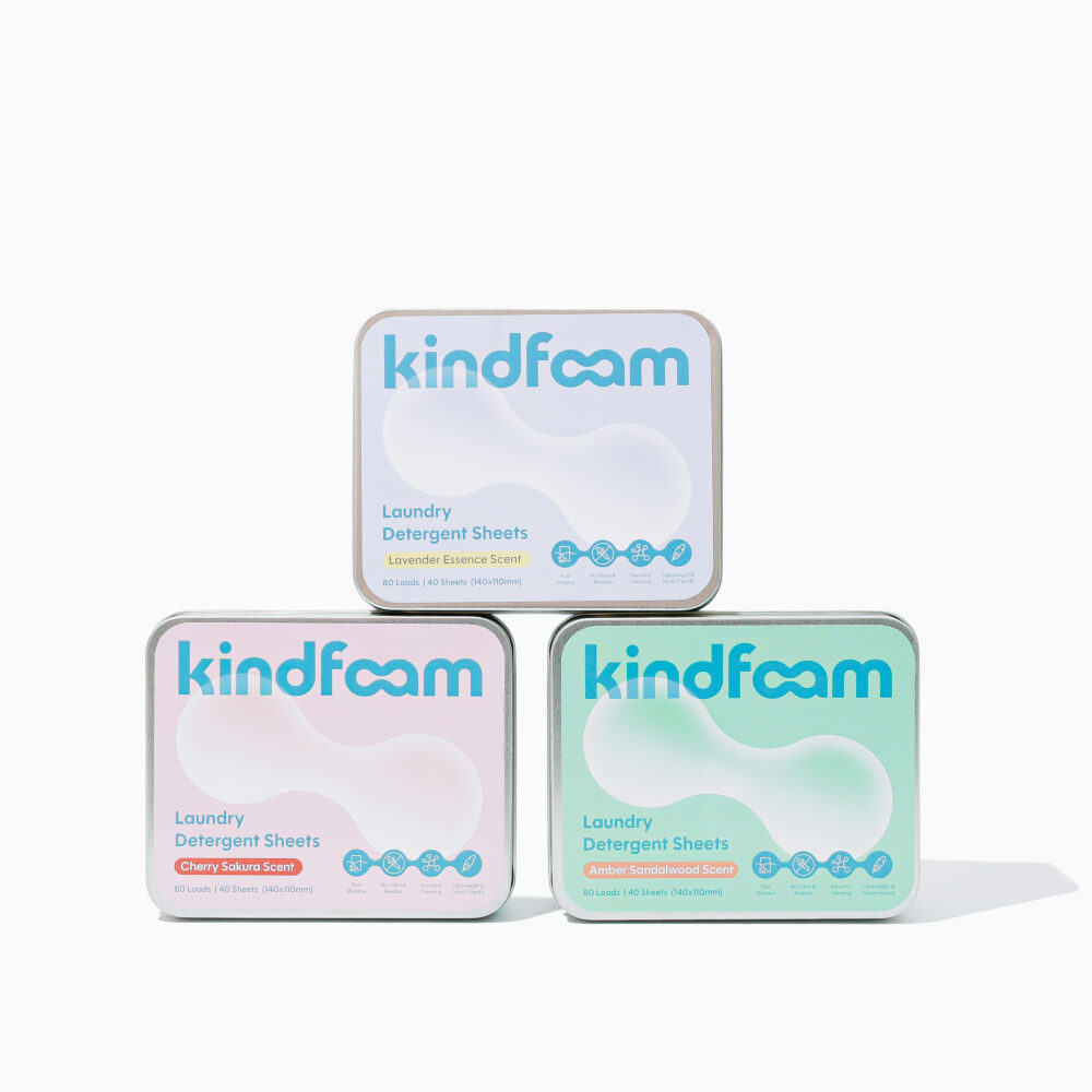 KindFoam Detergent Sheets | isi 40 Lembar | Pencuci Baju Aman untuk Ibu dan Bayi Anti Residu