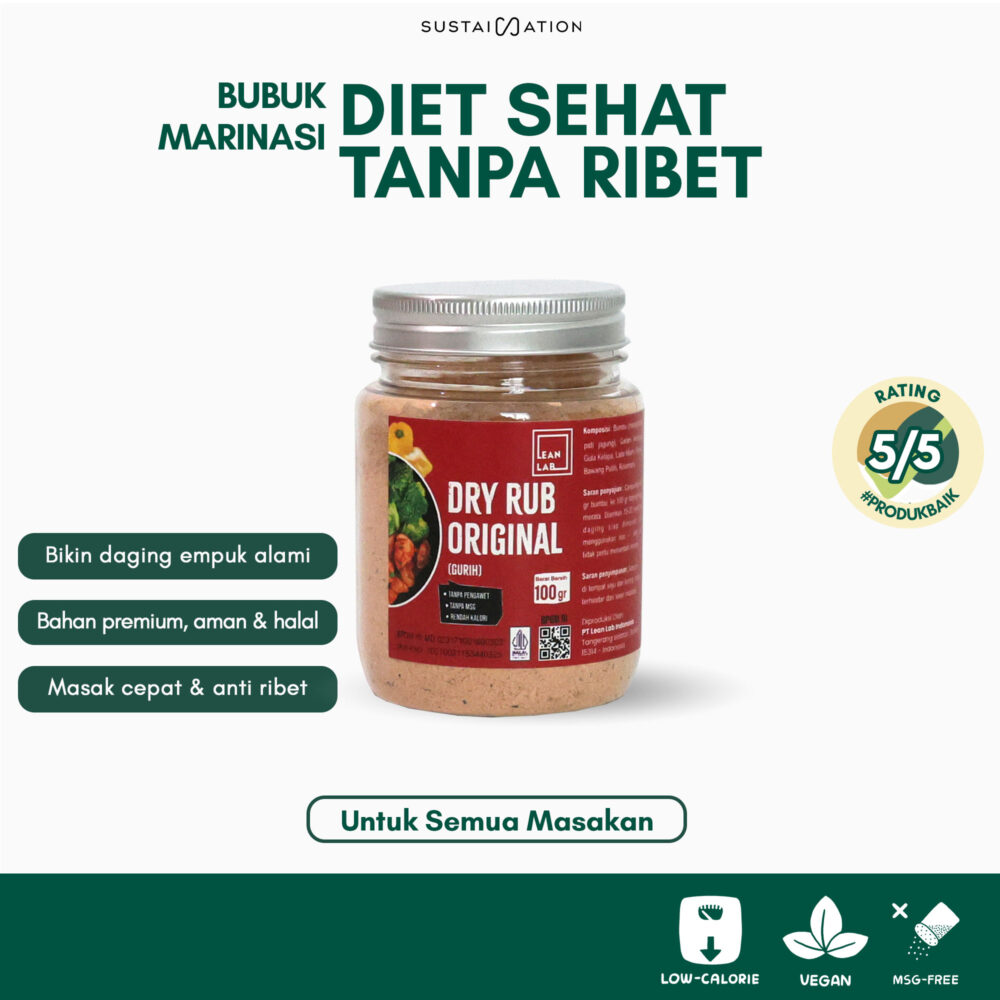 Leanlab Bumbu Masak Dry Rub Marinasi Serba Guna Rendah Kalori Seasoning 100GRAM