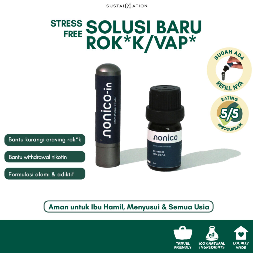 Nonico Inhaler Alami untuk Kurangi Keinginan Merokok dan Tidak Ketergantungan & Aman Untuk Semua Usia